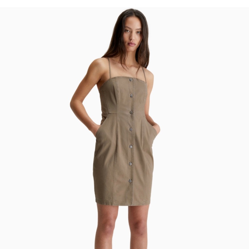Calvin Clein Strappy Workwear Tank Dress
